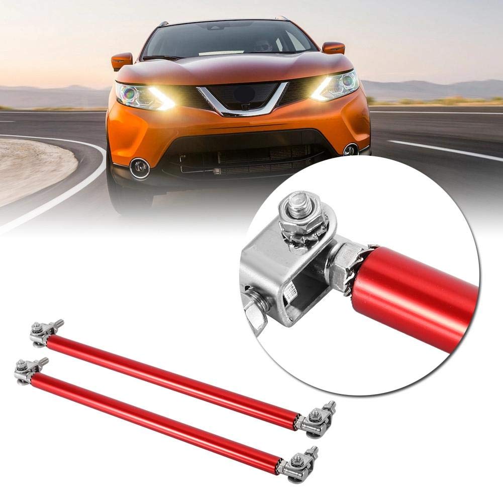 Barra de soporte de parachoques, 2PCS 7.9inch Coche parachoques delantero Barra de soporte de barra de soporte Barra de soporte Modificación de coche(rojo)