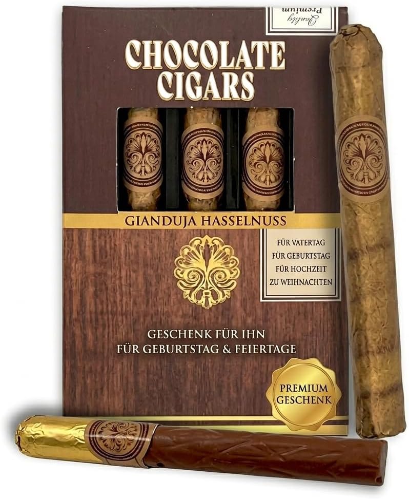 Set cigarr av choklad – chokladgåva eller souvenir till jul födelsedag bröllop…