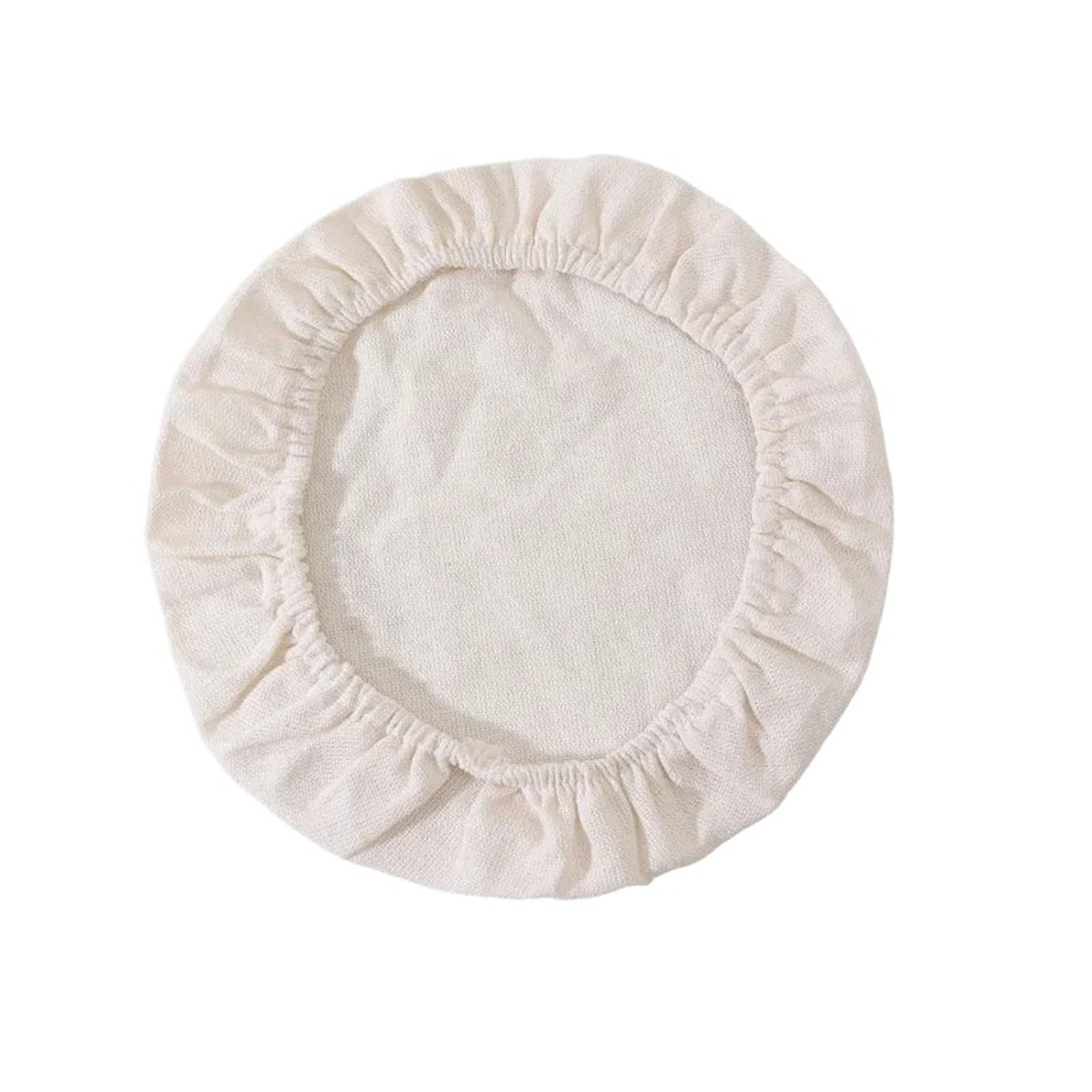 Elastic Cloth Fabric Bowl Cover 10pcs Elastic Cloth Jar Covers Reusable for Sourdough Starter Jars Bread Fermentation Cover Proofing(25cm-10pcs)