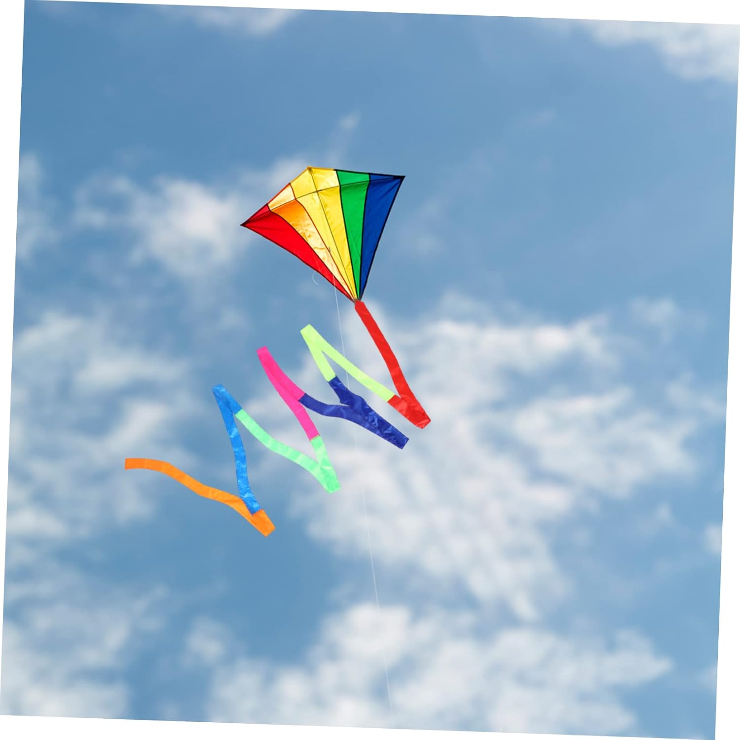 Abaodam Kite Rainbow Tail Decoration 2Pcs Nylon Cloth Flexible Outdoor image 4