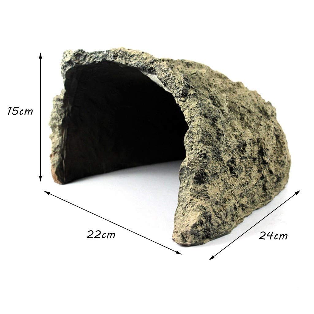 Escondite ecológico simulado, Caja de Cueva para Reptiles, decoración de Esquina de hábitat, escondites de Tortugas, Serpientes, lagartos, Accesorios para Cajas de Reptiles, Adornos