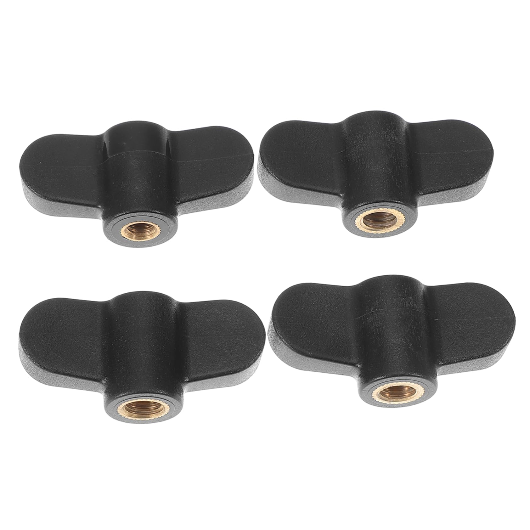 SUPVOX Drum Cymbal Stand Tools: 4pcs Wing Nuts Hand Knob Tightening Screws Clamping Knobs for Drum Maintenance