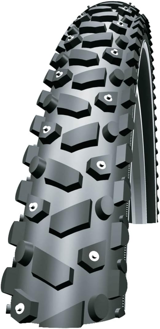 SCHWALBE Snow Stud HS 264 Studded Road Bike Tires (26x1.9, ORC Wire Beaded, Reflex)