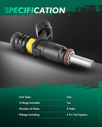 Miniatura 209 de Inyectores de combustible SCITOO de 4 agujeros aptos para 2006-2009 para Volvo para C70 2.5L, 2001-2003 2005-2009 para Volvo para S60 2.4L