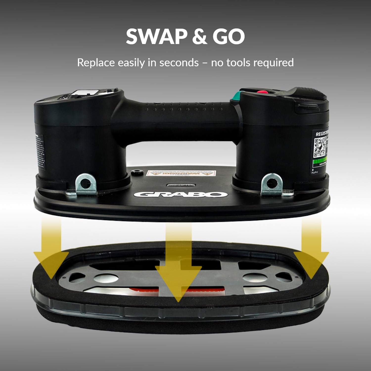 GRABO Rock Seal - Système d'étanchéité pour surfaces inégales | Conçu pour GRABO plus et Pro | Comble les différences de hauteur jusqu'à 1 cm | Compatible avec tous les modèles GRABO
