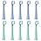 CILGEWH Replacement Toothbrush Heads 10 Pack Compatible with Colgate Hum Connected Smart Battery Electric Toothbrush Head,5 Blue+5 Green