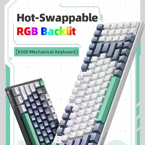 Teclado Mecânico MACHENIKE K500 Com Fio 94 Teclas MacBook PC Celular Notebook Windows