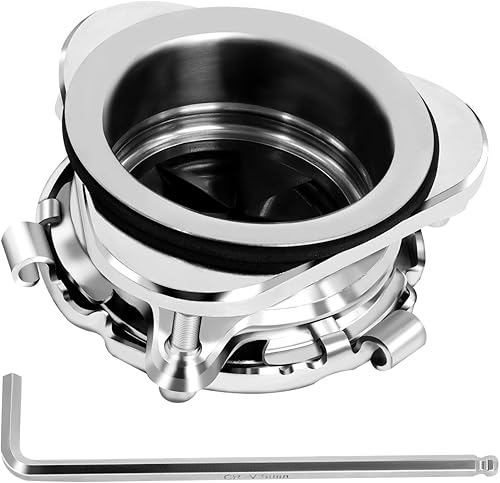 Kit de brida de eliminación de basura, eliminación de basura de fregadero de acero inoxidable, 3 pernos de montaje con orificio de drenaje de