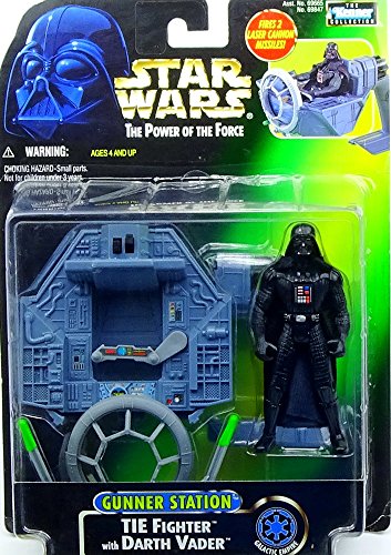 Star Wars Power of The Force Gunner Station TIE Fighter with Darth Vader