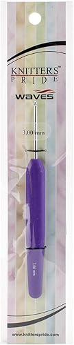 Knitter's Pride - Gancho de ganchillo de aluminio Waves, 0.118 in
