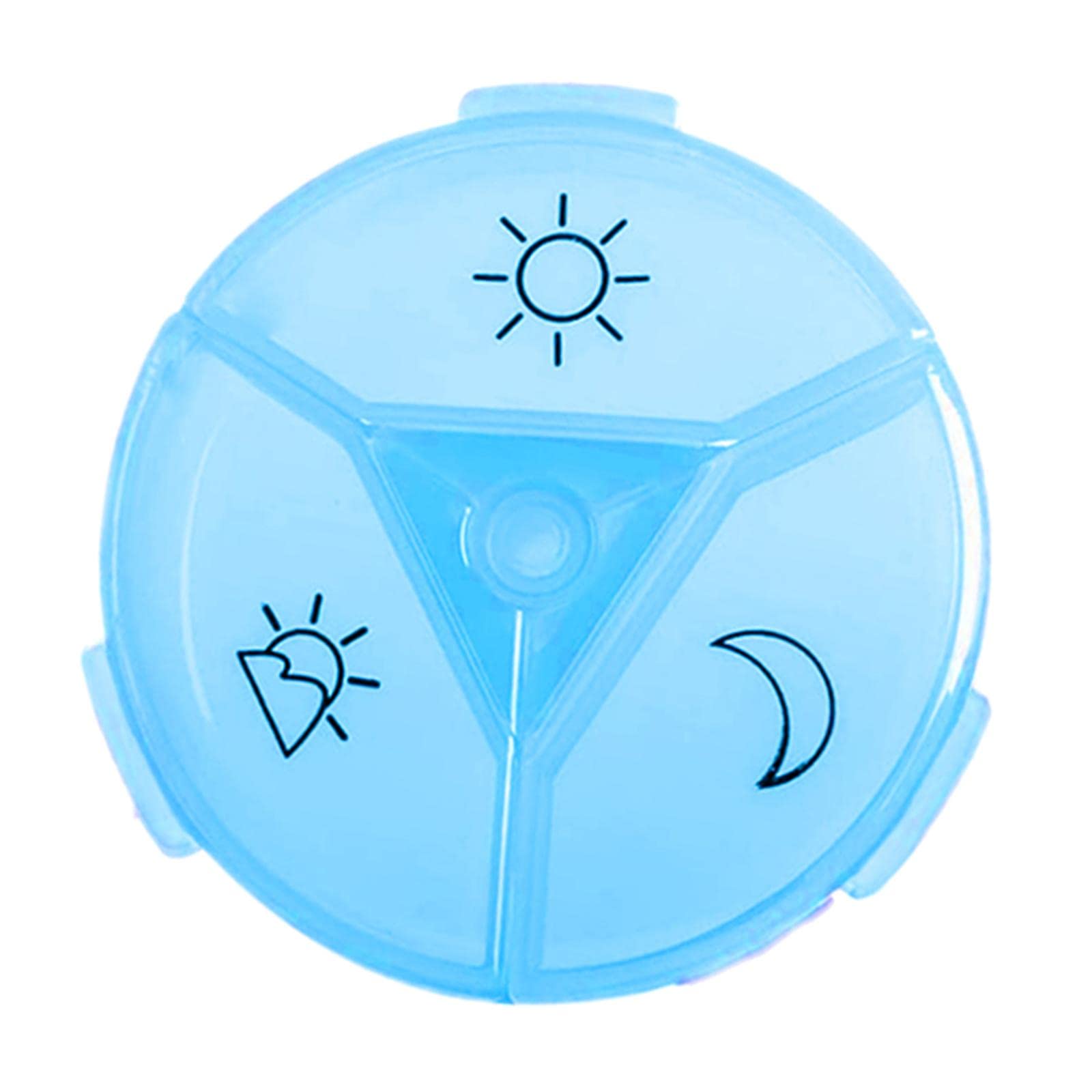 Pill Box Tablet Organizer Dispenser Vitamin Medication Container Bluepill Boxes Pill Cases Health Care Health-image-13