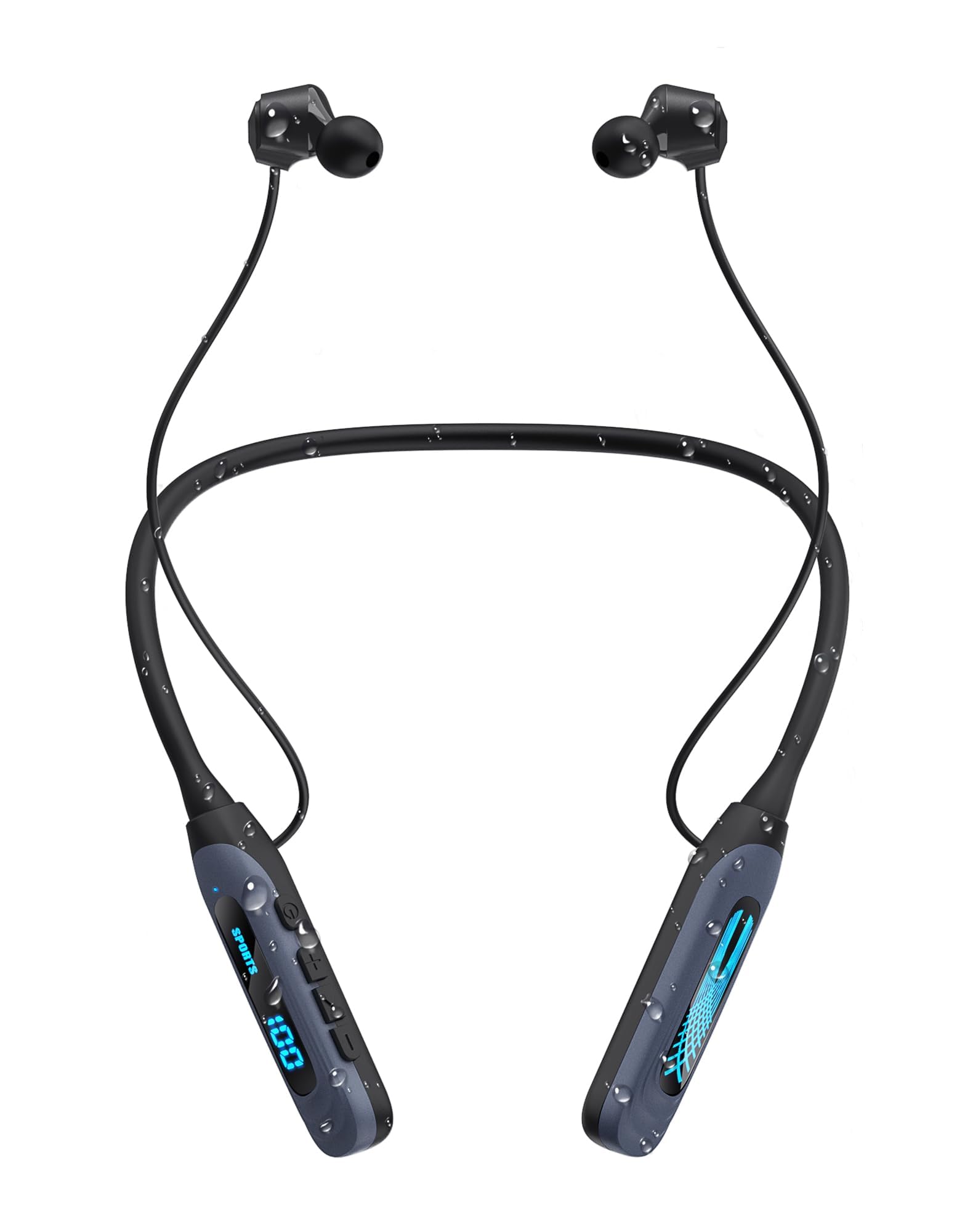 JL&MI neckband bluetooth headphones in gray