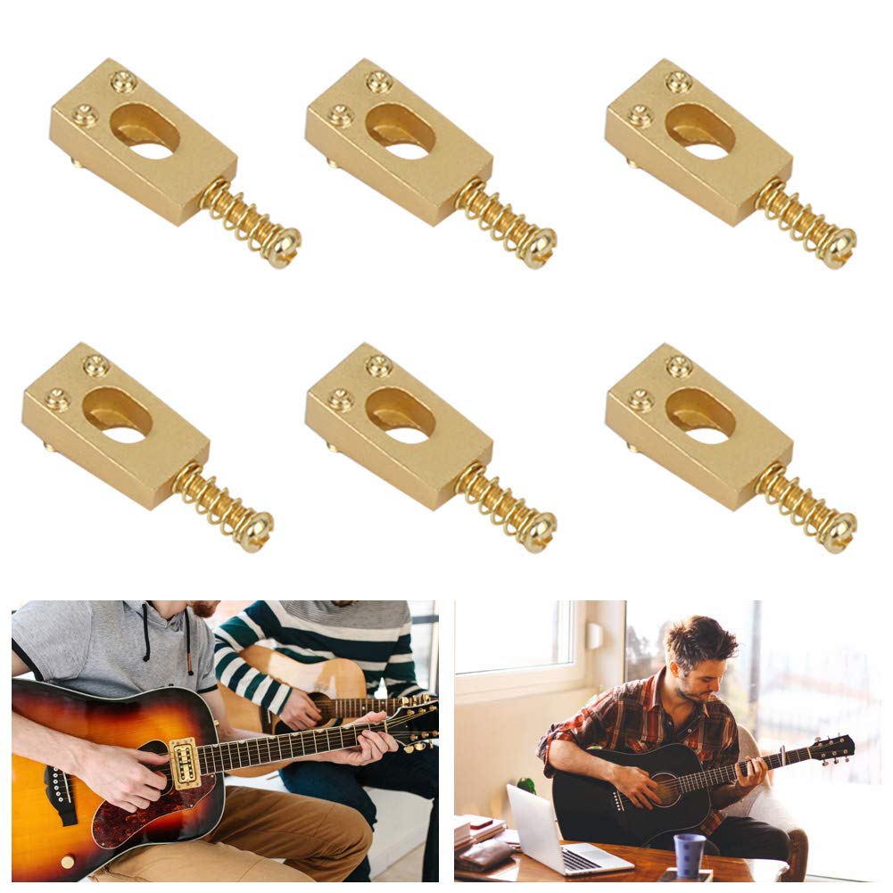 Glomora 6Pcs Guitar Tremolo Bridge Saddles,Electric Guitar Tremolo Saddles Bridgefor Strat Stratocaster Tele Telecaster Electric Guitar Replacement Parts Accessories - Image 4