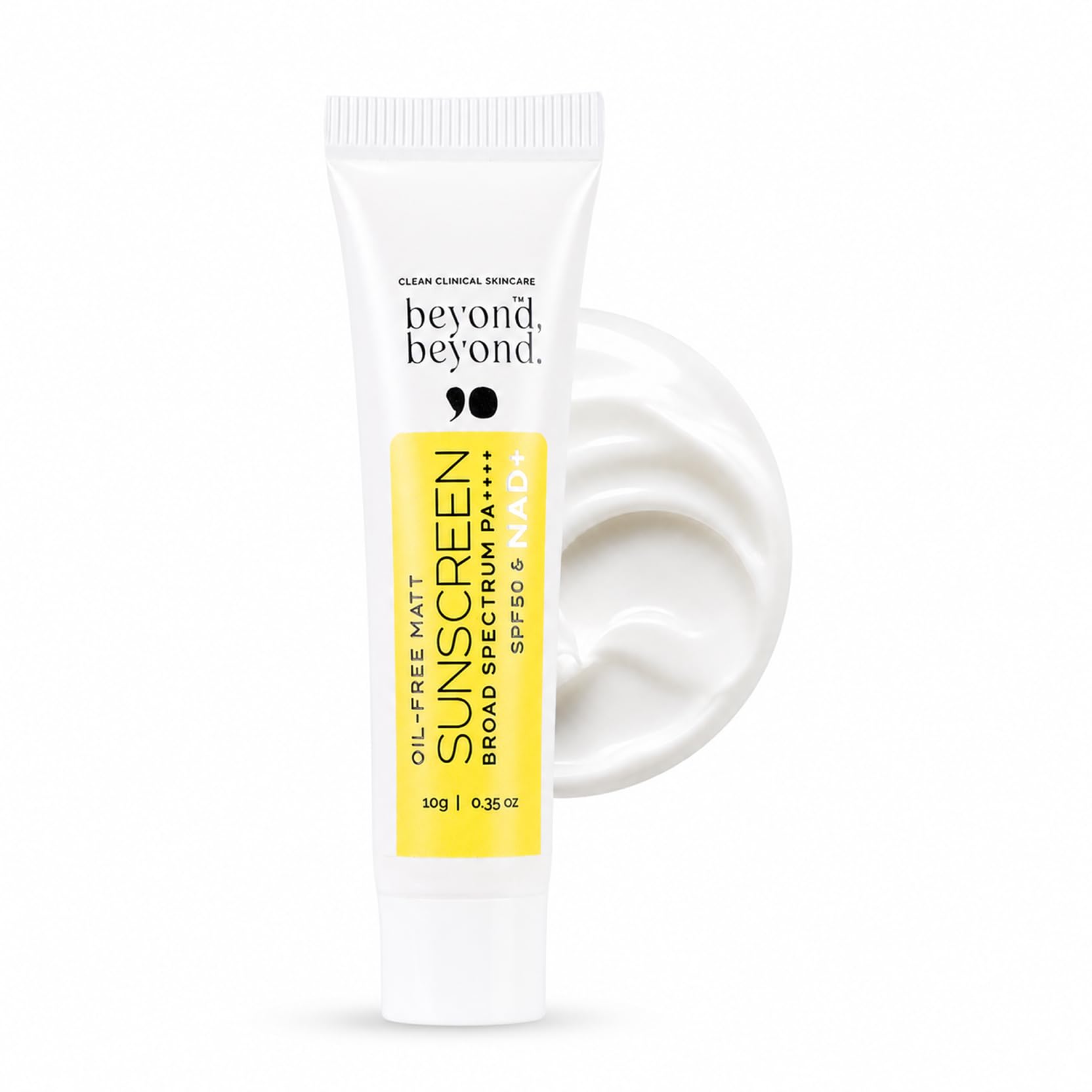 BEYOND BEYOND 10g Oil-Free Matte Sunscreen SPF 50 PA++++, Broad Spectrum Protection with NAD+ for Shine-Free, Lightweight, Hydrating, Non-Greasy, Second-Skin Finish, For Normal to Oily Skin-image-11