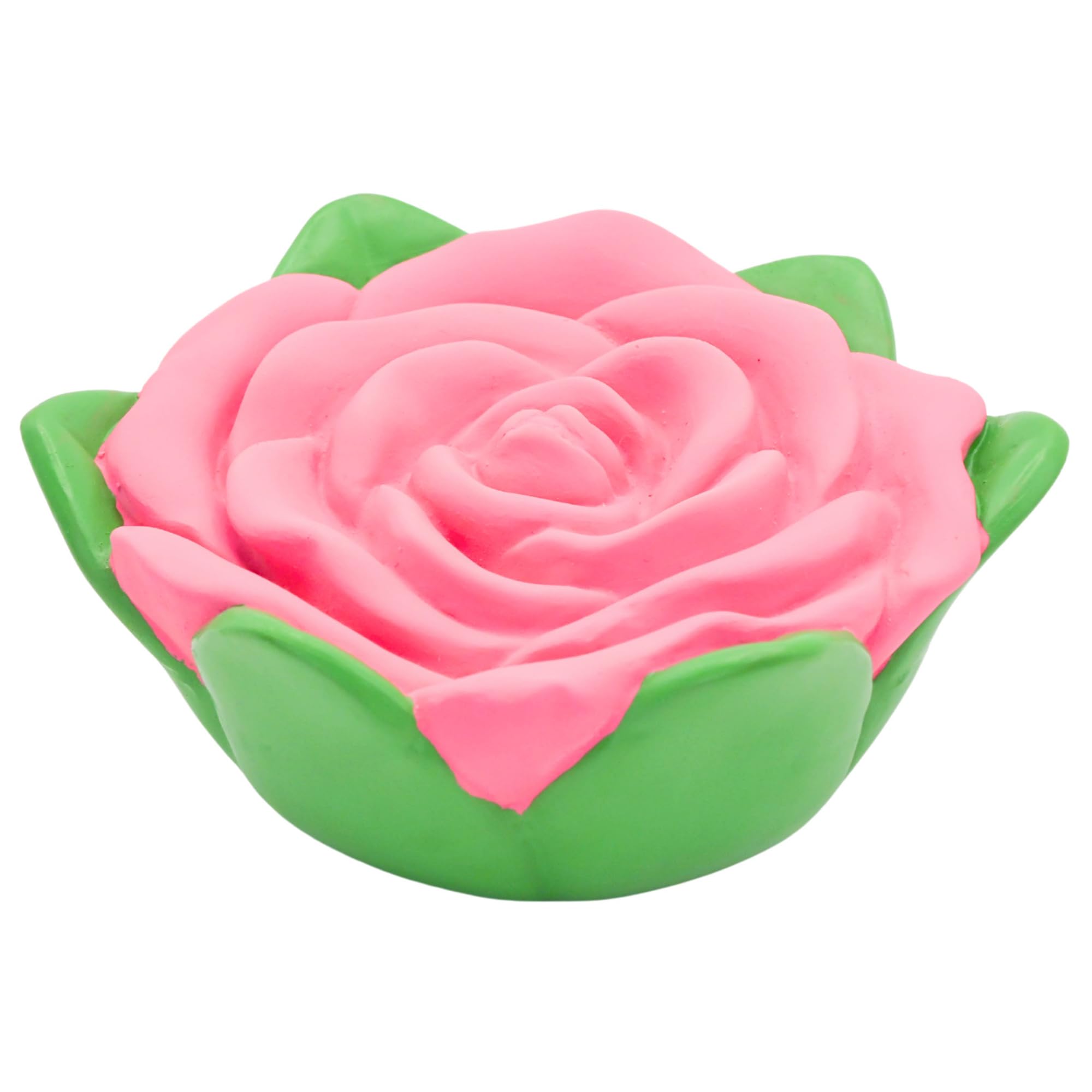 Pet Brands Cath Kidston Latex Rose-Shaped Dog Ball Toy (11 cm) with Built-In Squeaker, Lightweight Interactive Toy for Small Breeds & Puppies, Gentle on Teeth