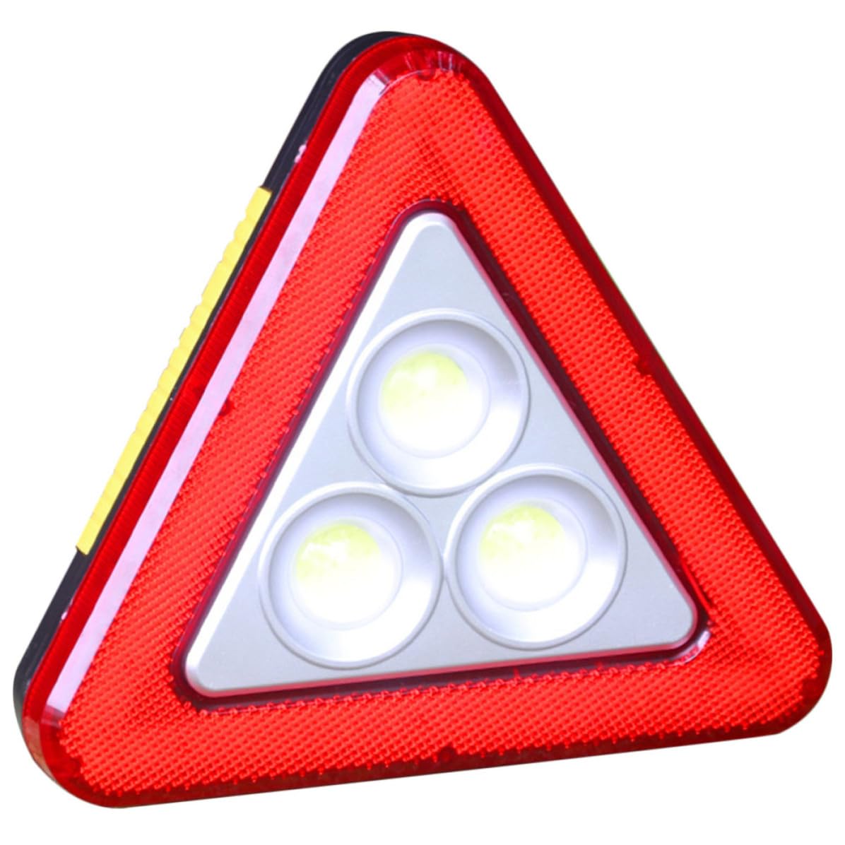 Triángulo de emergencia coche luces LED plástico resistente reflectante Operitacx 8