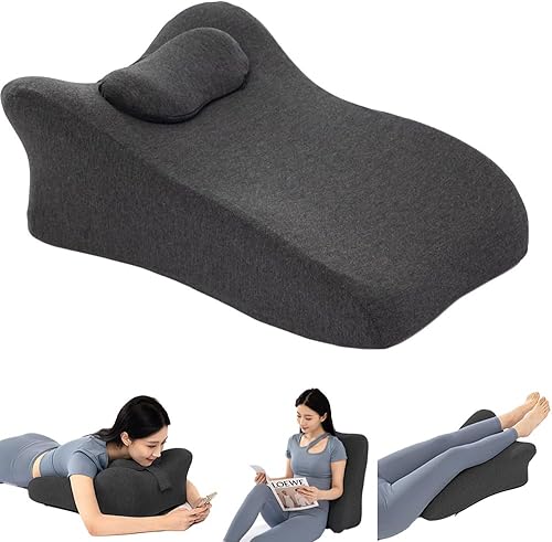 Almohada de lectura boca abajo, almohada de apoyo de espalda para sentarse, alivio del dolor de espalda, cuello, piernas, reflujo ácido, almohada