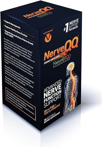 NerveQQ Ultra Advanced Formula Neuropaty Support - # 1 Factor de crecimiento nervioso recomendado (NGF) Salud y función. 100 mg de ubiquinol (QH)