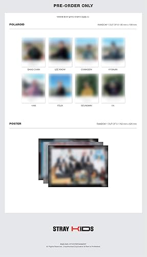 Miniatura 5 de JYP Ent Stray Kids - Álbum estándar (Vol.1)+Beneficio de preventa+Póster plegado+Juego de tarjetas fotográficas extra (B ver.)
