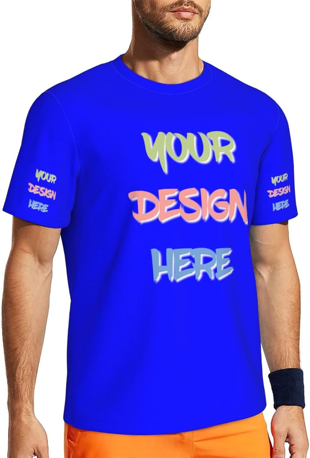 Custom T Shirts for Men Custom Shirt 4-Sided Printing Personalized Tshirts add Logo Text Photo - Image 2