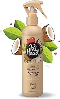 Pet Head Sensitive Soul Fellspray für Hunde | Kokosnussduft | Pflegt und Beruhigt Empfindliche Haut | pH-Neutral | Vegan & Tierversuchsfrei | Sanfte Formel für Hunde und Welpen | 300ml product image