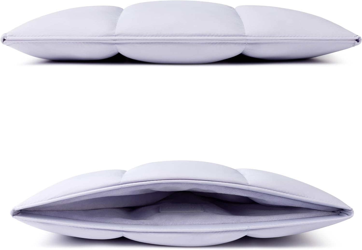 Comfyable Puffy Laptop Sleeve 15 Inch 16 Inch, Quilted Puffer Laptop Carrying Case, Pillow Pouch Compatible for MacBook Air 15 in M4 2025 & MacBook Pro 16 in M4 2024, Lavender - Image 3