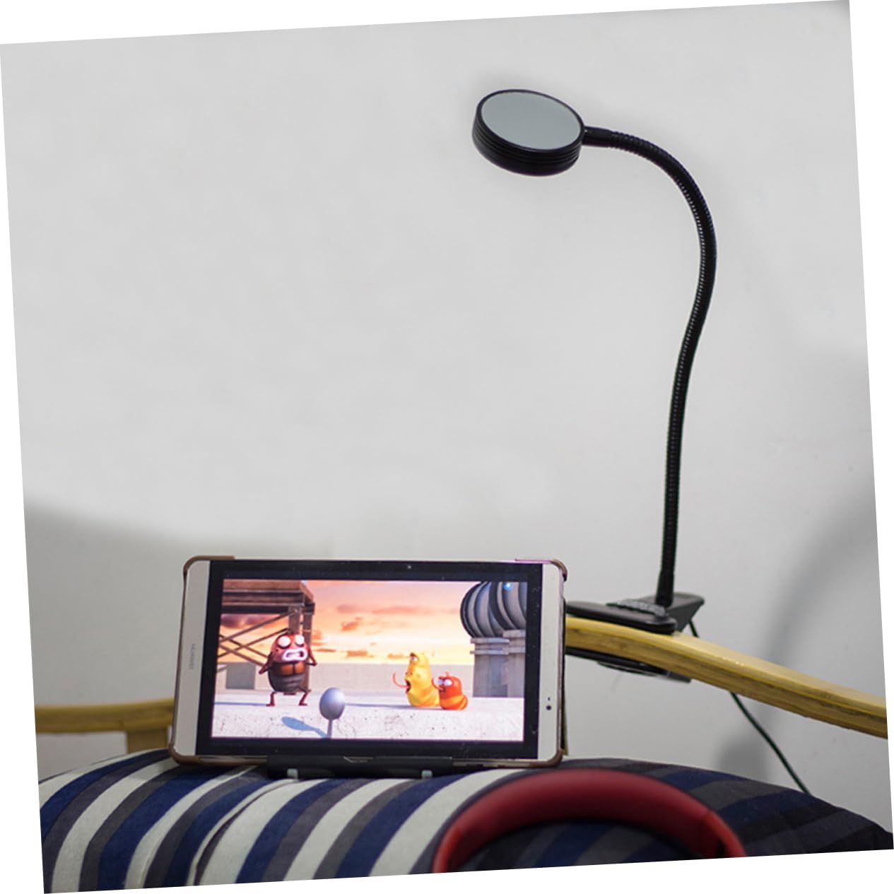 balacoo Clip Table Lamp Book Light for Reading in Bed Color Temperatures Brightness Levels Flexible Gooseneck Design Clamp Light for Desk and Headboard Black