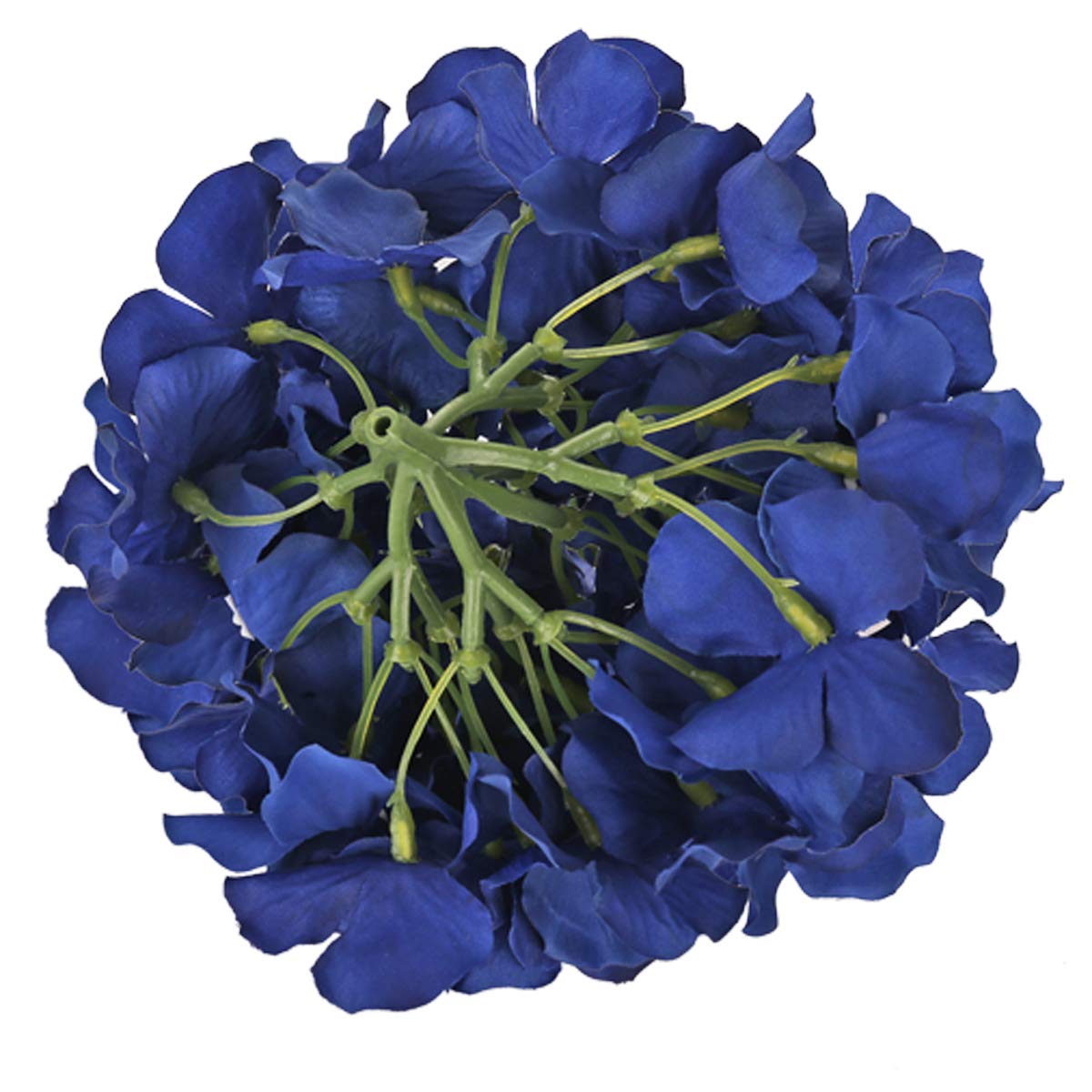 Flojery Testa di ortensie artificiali in seta, con steli, per decorazione domestica e matrimonio, confezione da 10 (avorio