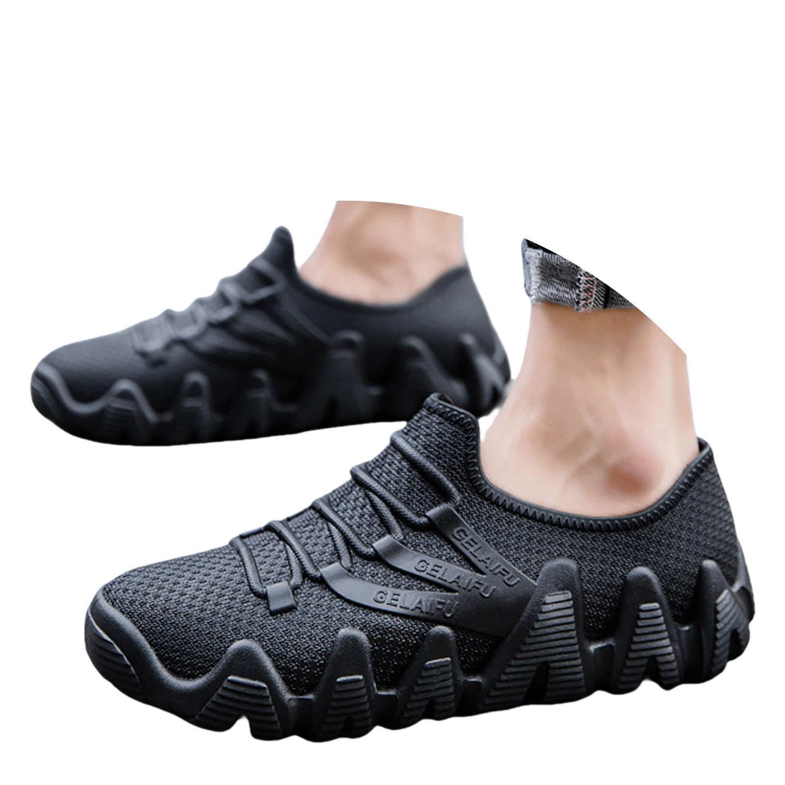 Botas de goma cortas para hombre, botas de lluvia, botas de lluvia, botas de jardín, antideslizantes, zapatos de goma antideslizantes, botines impermeables