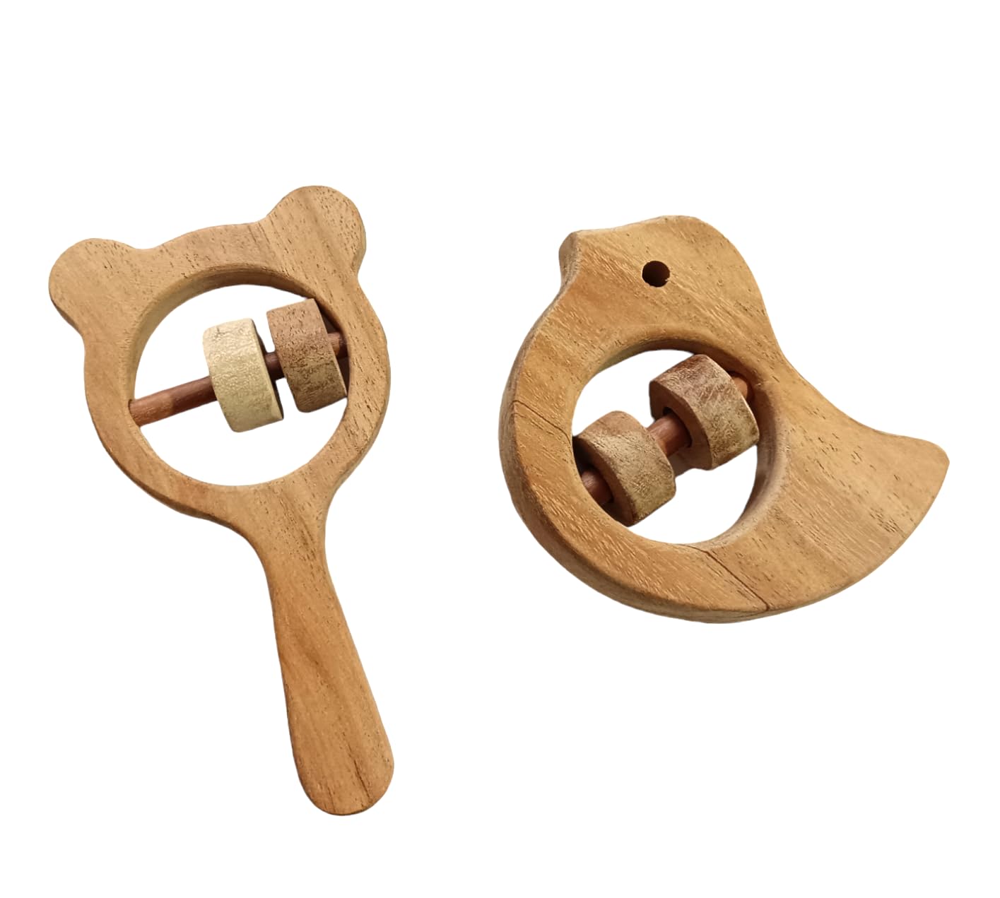 neemtoys® Neem Wooden Sound Making Rattles - Dove & Mickey Head Shapes (B0CVQNDMJ1) Amazon Price History, Amazon Price Tracker