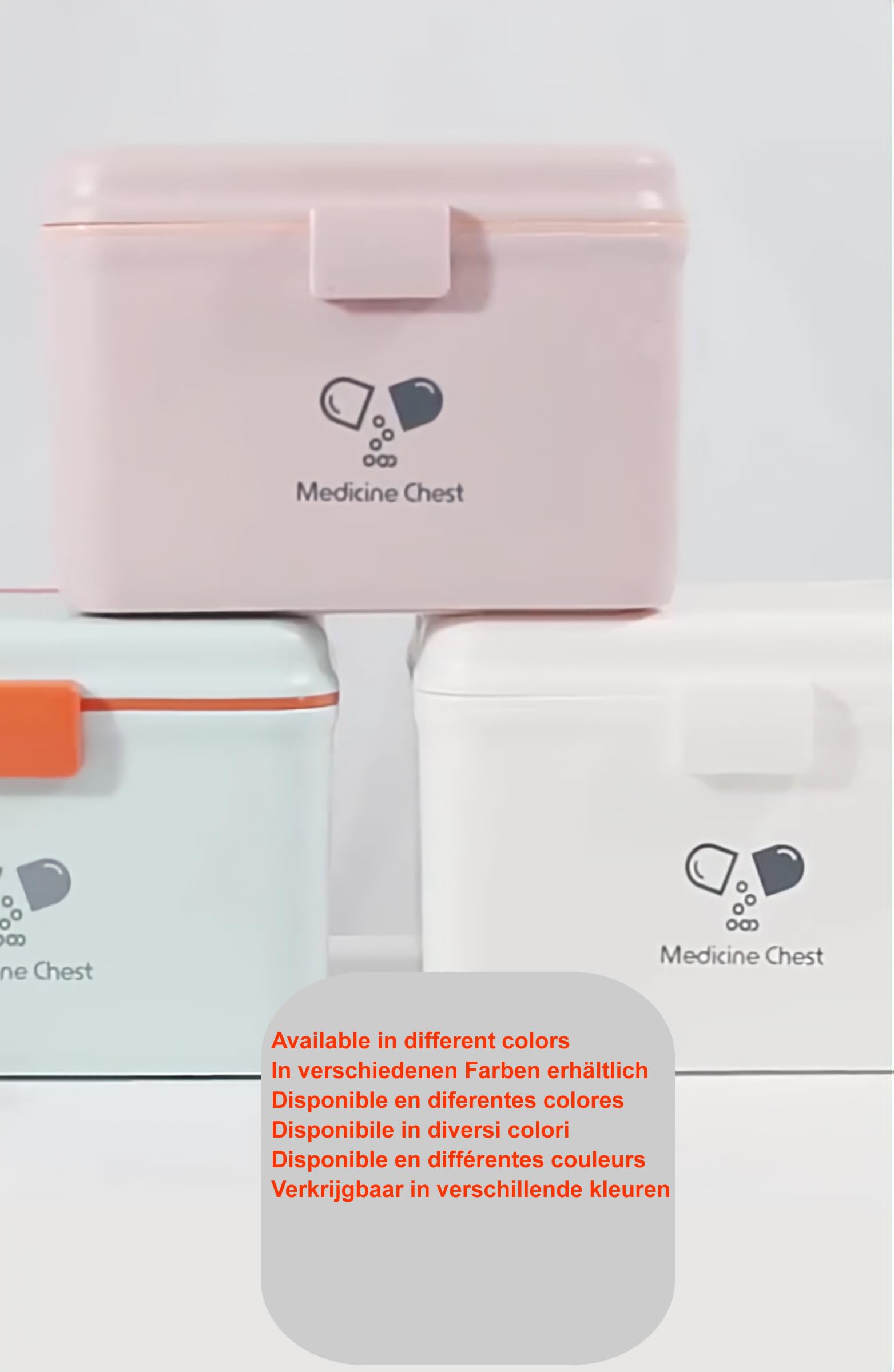 TUKA-i-AKUT 2X 14,6L Caja de Medicamentos 2 Capas, Portátil Botiquín Medicinal, Asa de Transporte, Organizador de Primeros Auxilios, Caja de Botiquines Caseros, Hogar al Aire Libre TKD6402-XL Azul