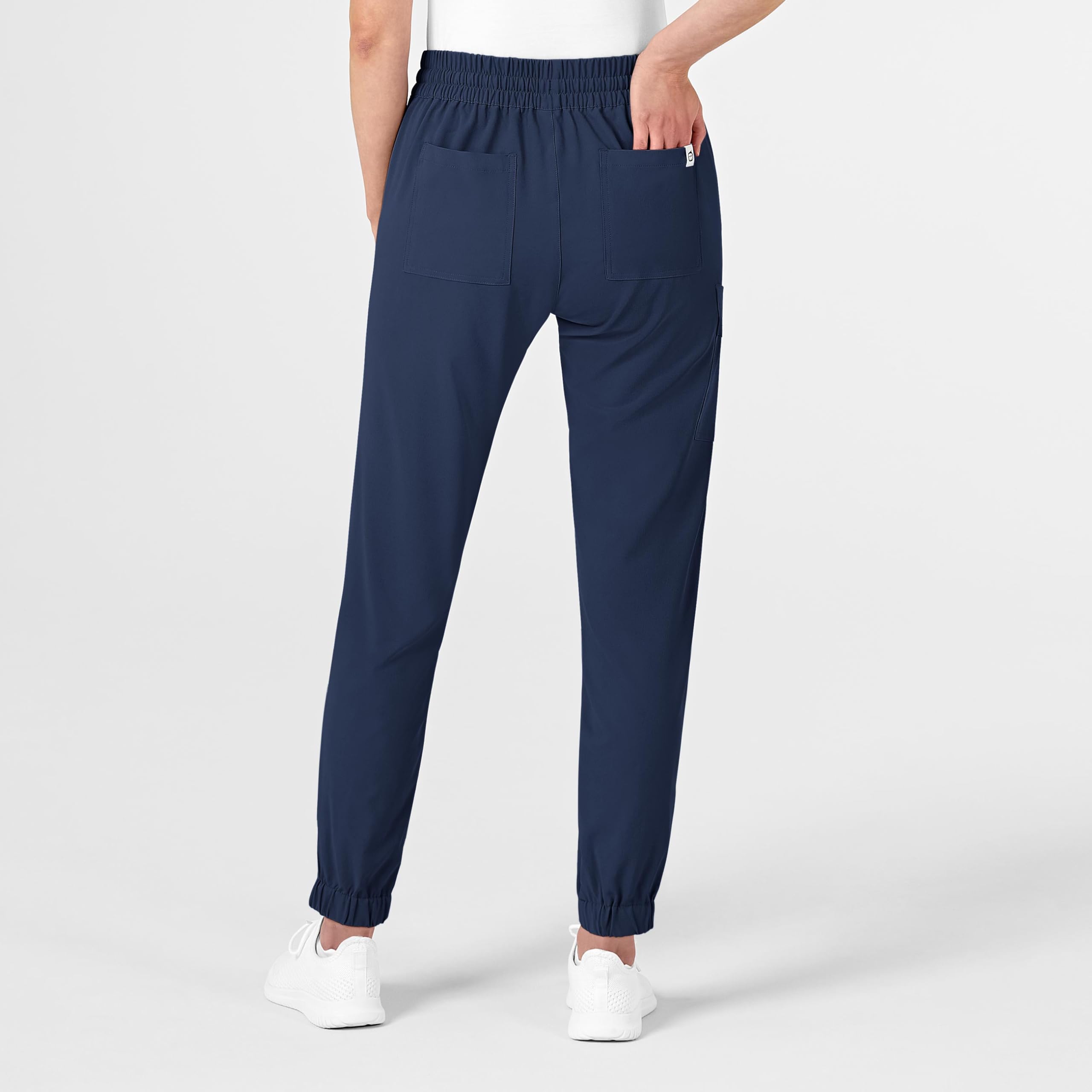 WonderWink Womens Jogger Medical Scrubs Pants, Navy, X-Large US