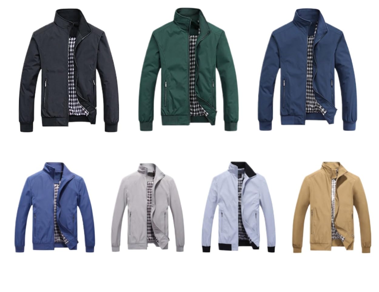 Jaqueta Masculina Casual com Gola Alta, Forro Xadrez, Casacos Zíper Frontal 26525 em promoção! Veja a oferta e mais achadinhos de Jaquetas & Casacos 3 Hoje é o melhor dia para comprar Jaqueta Masculina Casual com Gola Alta, Forro Xadrez, Casacos Zíper Frontal 26525 com aquele preço maroto! Promoção! Aproveite a oferta! 3