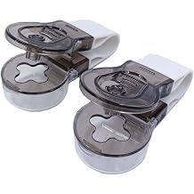 Twin Pack Gray Blister Pill Popper, Effortless Medicine Tablet Remover & Dispenser Tool for Arthritis, Elderly, Handy Portable Storage Case, Tiny Plastic Push Opener Gadget for Packs & Capsules