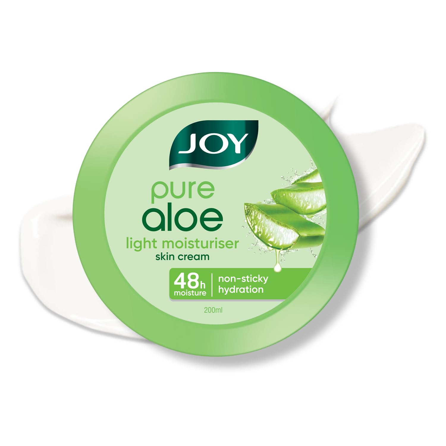 Joy Pure Aloe Cold Skin Cream for Face, Hands & Body (200ml) |6 Active Actions - Moisturizing, Soothing, Brightening, Anti-Ageing, Anti-Pollution & UV Protection | All in One Skin Cream for Dry Skin