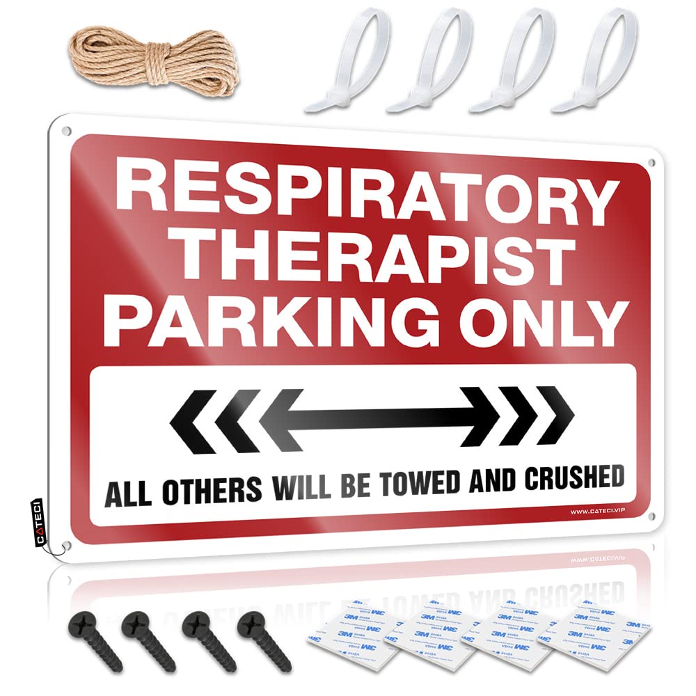 KRAZMURONGD Little Man Cave Sign Respiratory Therapist Parking Only Tin Sign Bar Funny Signs Wall Signs