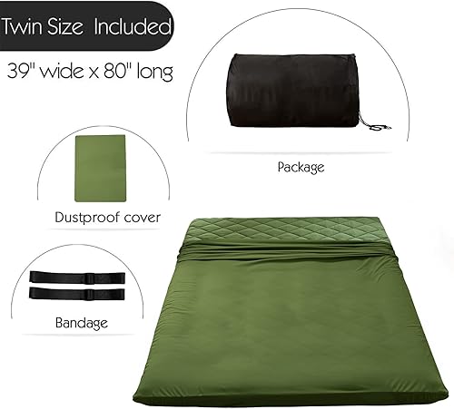 Miniatura 85 de MAXYOYO Colchón Futón, Colchón Japonés Acolchado para Suelo, Colchón Acolchado para Cama, Almohadilla de Dormir Plegable Extra Gruesa Transpirable,