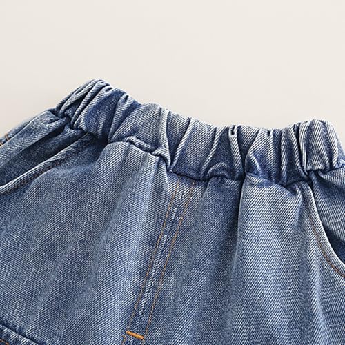 Boys Athletic Outfits Toddler Kids Color Block Crewneck Long Sleeve Sweatshirt + Elastic Waist Joggers Jeans with Pockets2