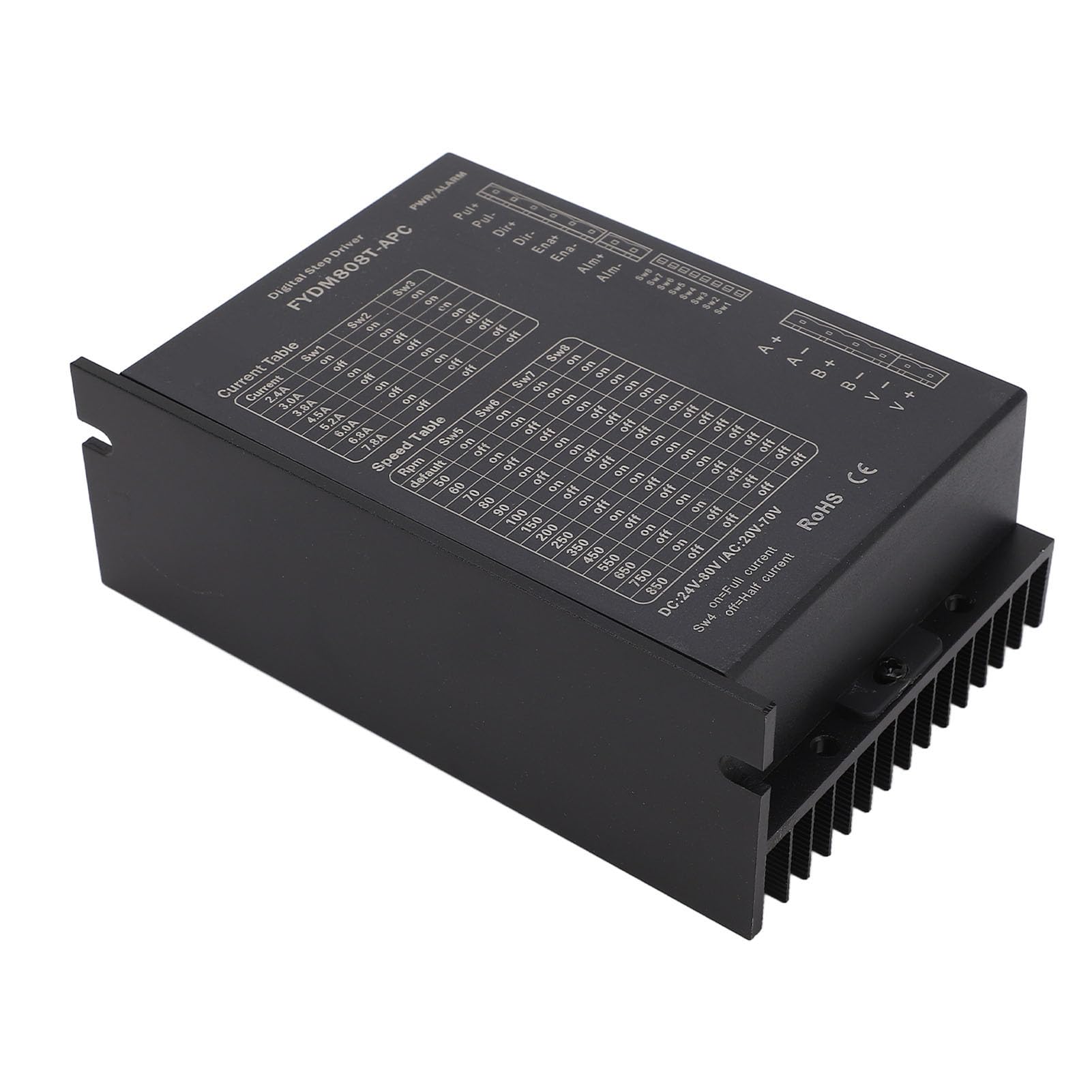 2-Phasen Schrittmotor Controller Treiberplatine Aluminiumlegierung DC