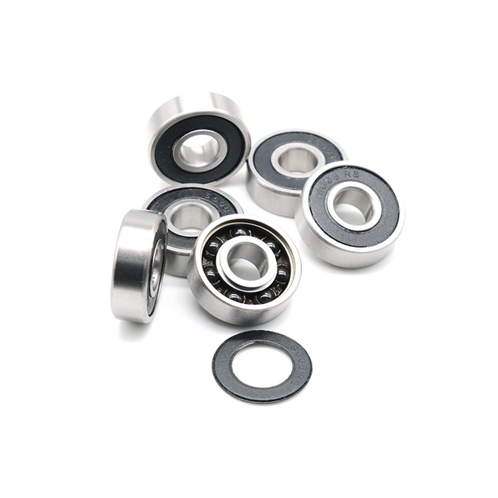 1 Uds S608 2RS 8x22x7 rodamiento de cerámica híbrido de acero inoxidable 8x22x7 Mm ABEC-7 rodamiento de bolas híbrido Si3N4