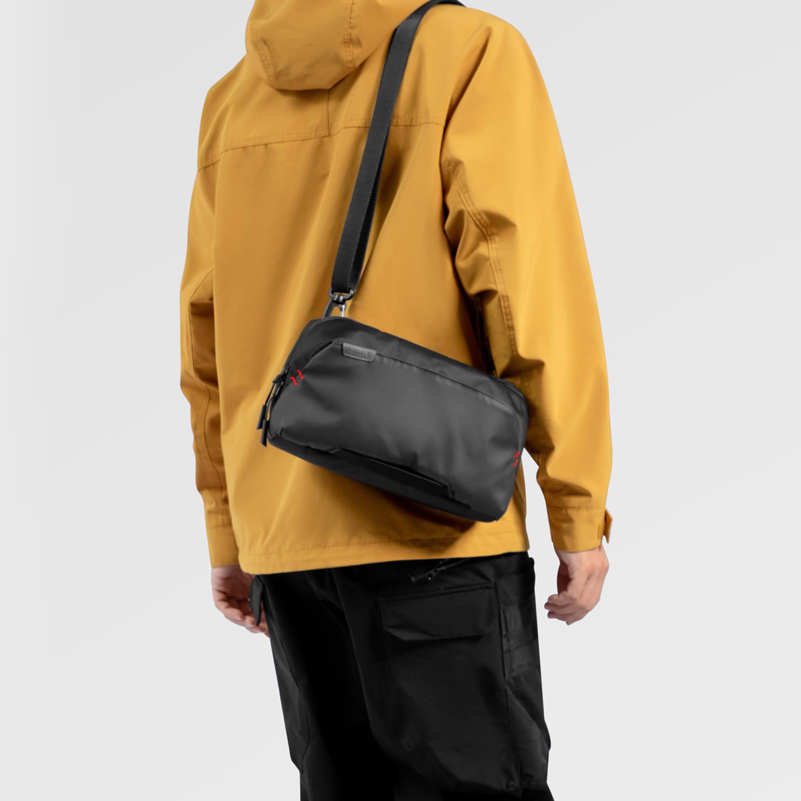 tomtoc Tragetasche Schultertasche für Nintendo Switch/Switch OLED, Rundumschutz Umhängetasche Sling Bag mit 20 Spielkassetten