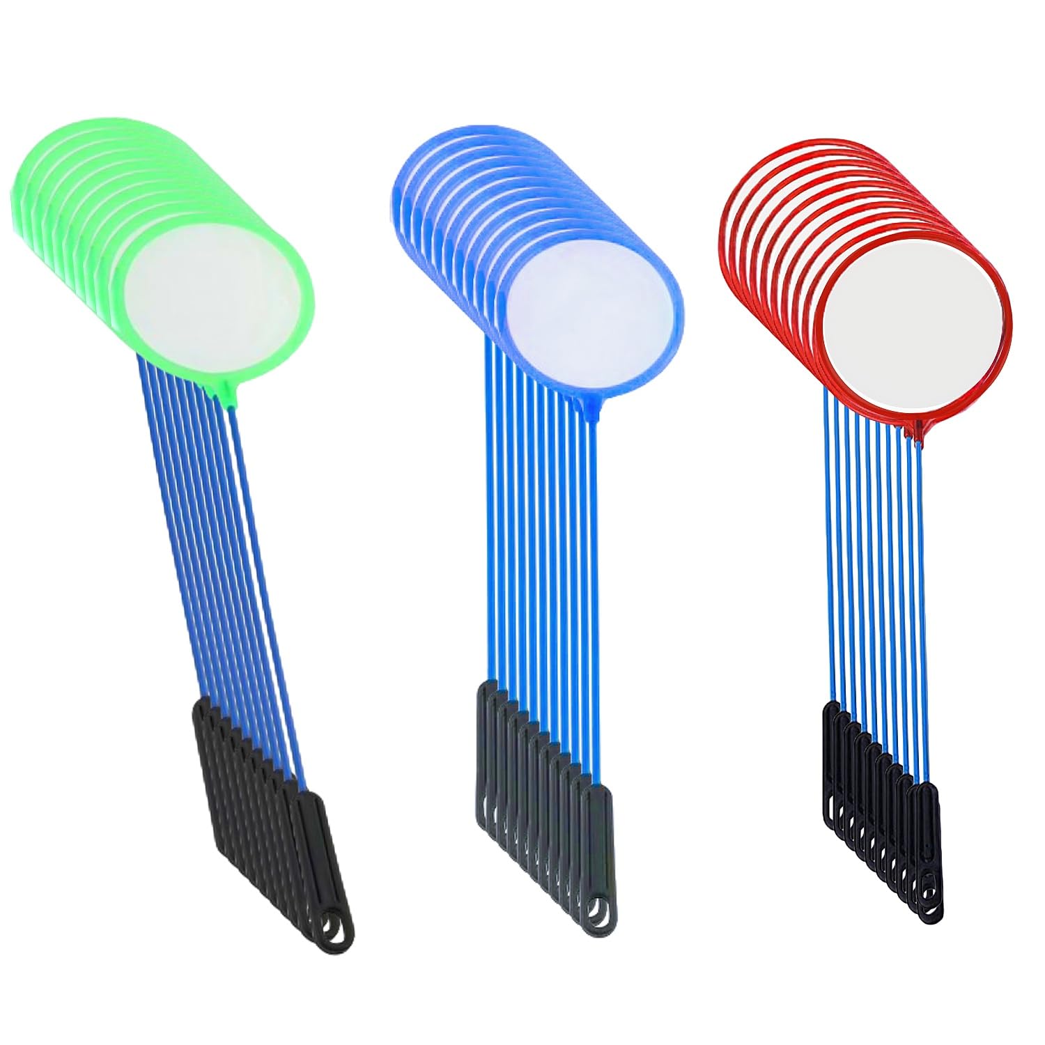 Aquarium Fish Net 30 PCS Cleaner Net Fish Tank Filter Nets High Density Fish Tank Mesh Nets, with Plastic Handle 5 Inches Diamete