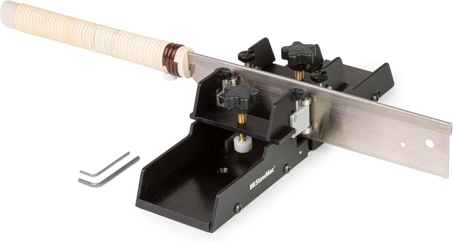 StewMac Fret Slotting Miter Box with Japanese Fret Saw