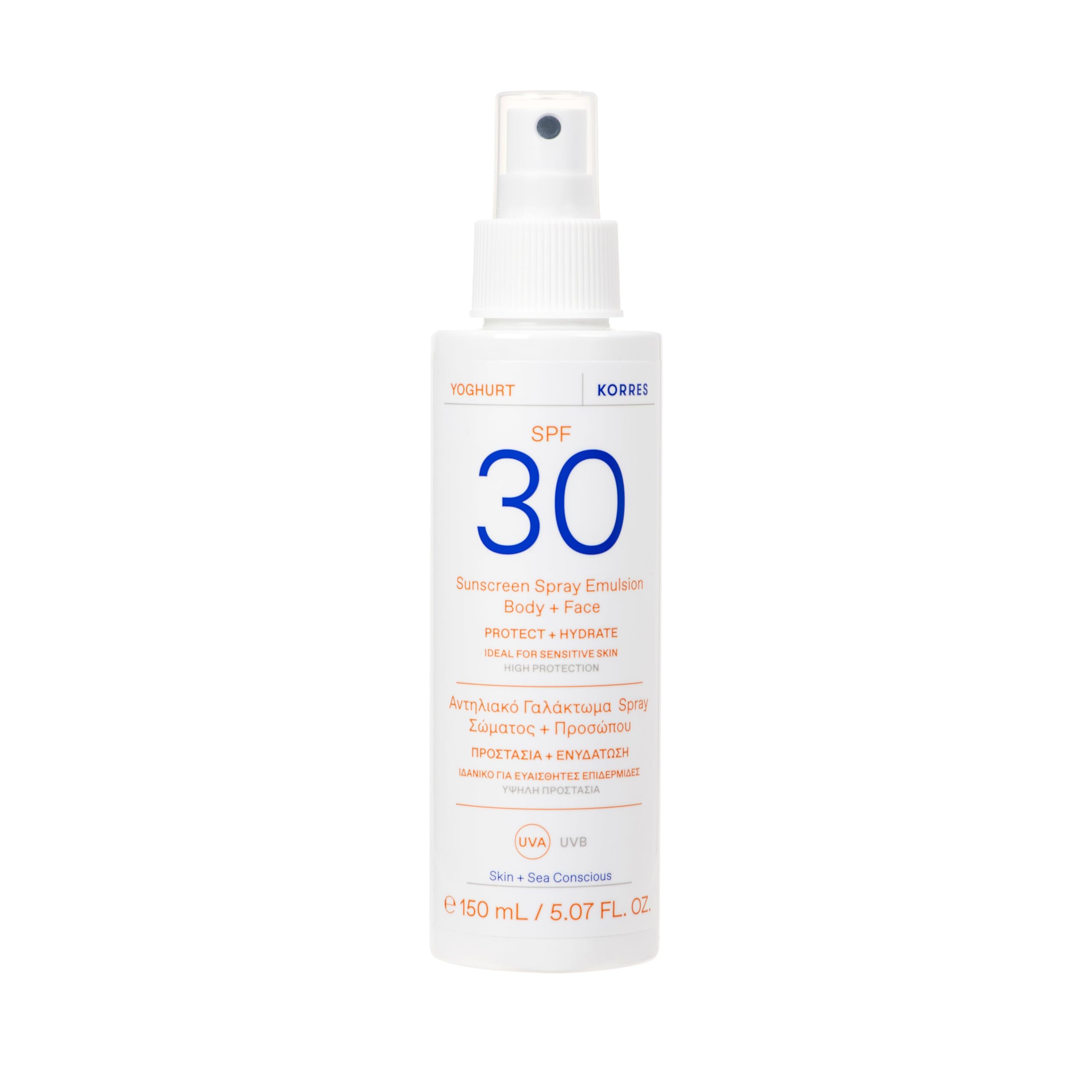 KORRES Yoghurt Sunscreen Spray Emulsion SPF30 Body + Face 150ml