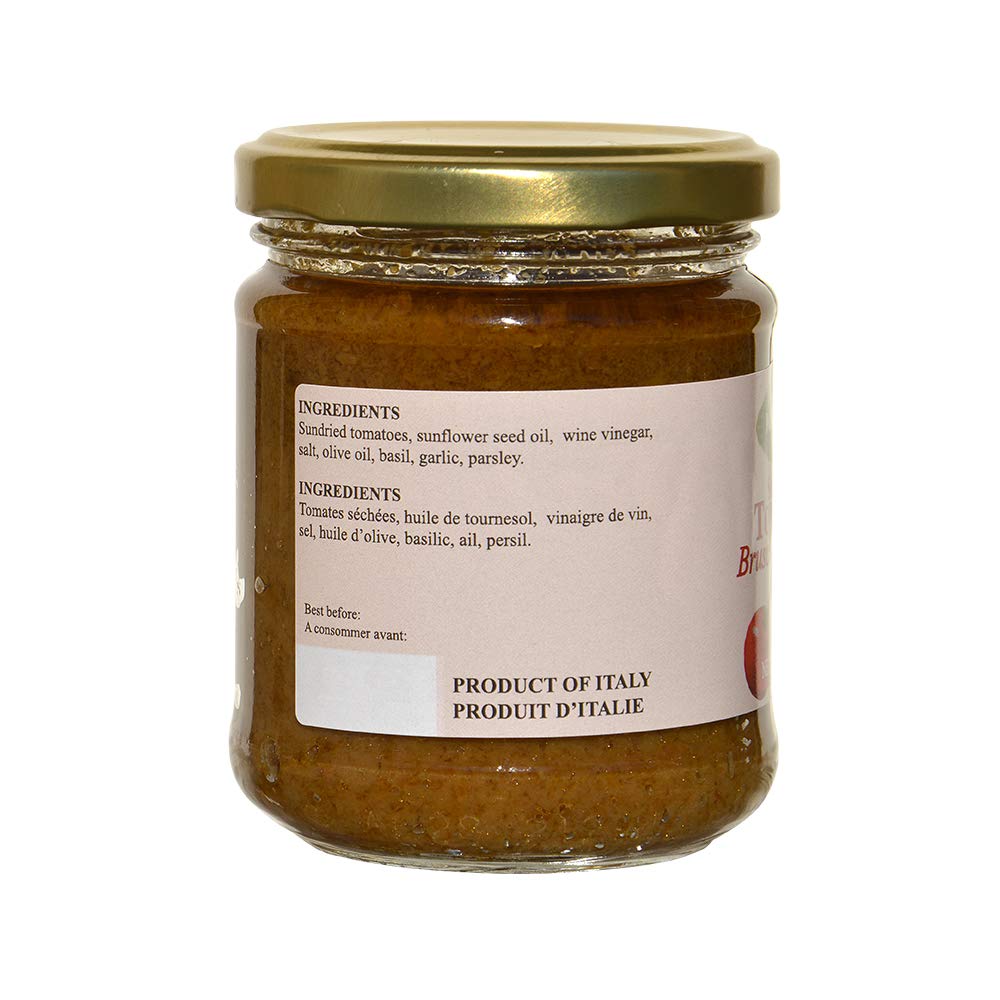Mantova Sundried Tomatoes Bruschetta Topping, 6 Ounce (Pack of 6)