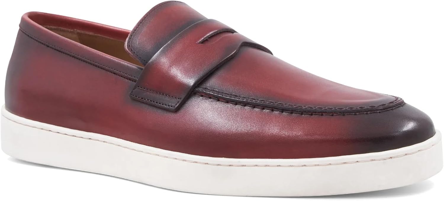 Bruno Magli - Men's Prato Loafer, Italian Leather Shoes with Slip-On Closure