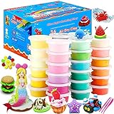 🌳 Endlose Happy Hour - Modelliermasse Lufttrocknend ist leicht zu formen, fühlt sich weich an, ist unordentlich und hinterlässt keine Rückstände. Nicht verwendeter luftgetrockneter Ton kann zur nächsten Verwendung auch in eine Tasse umgepackt werden.