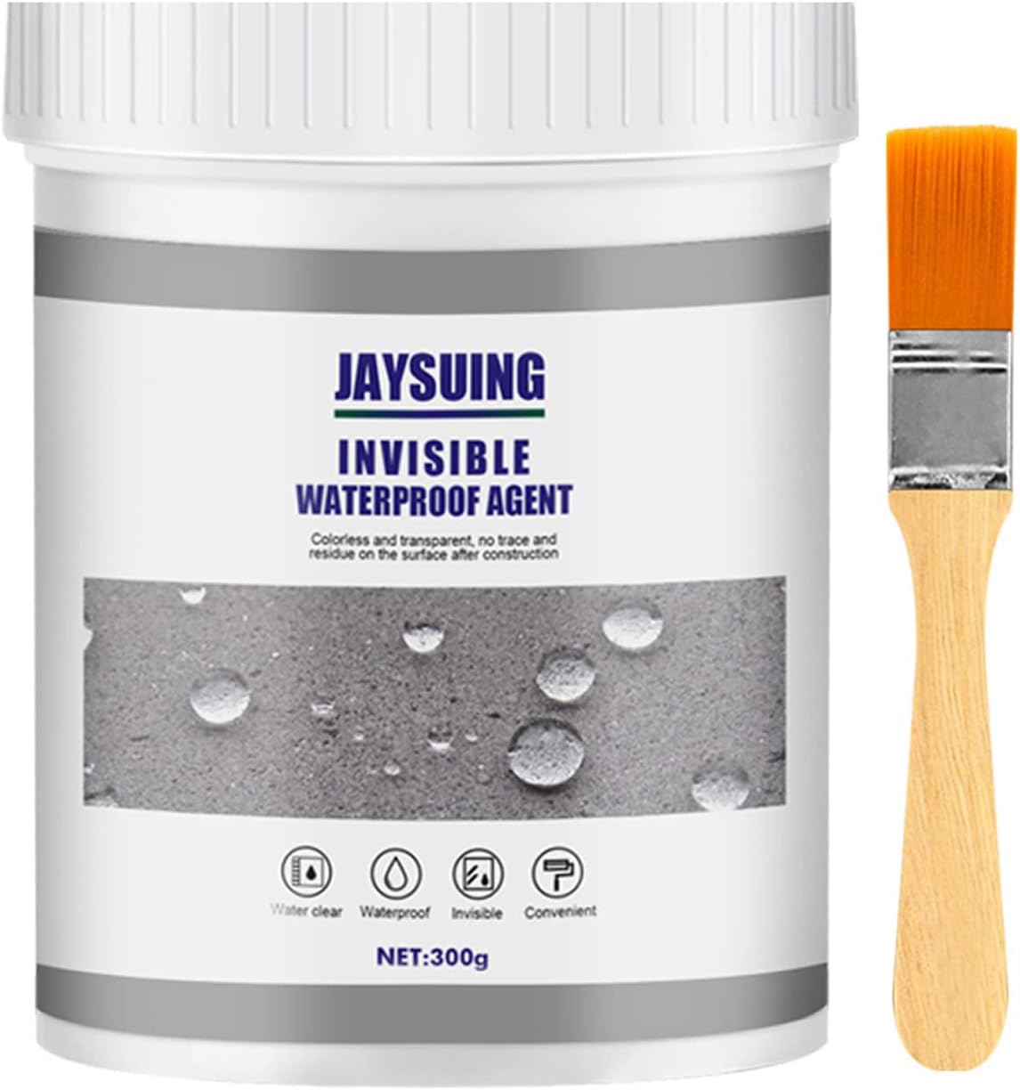 Transparent Polyurethane Waterproof Coating Agent, Invisible Waterproof Agent Anti-Leaking Polyurethane Sealant Agent Coating Tile Trapping Repair Wall Mending Agent for Home Roof Bathroom