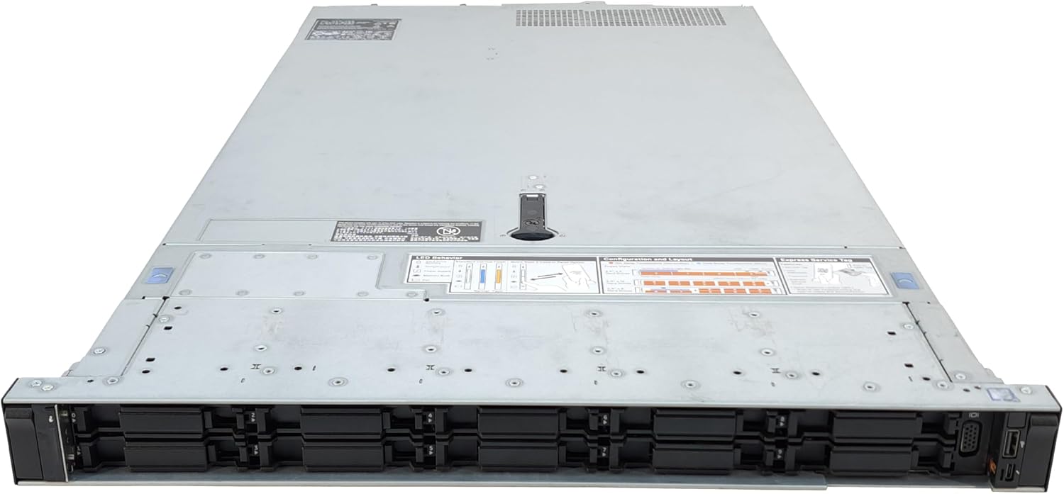 METServers R640 10 Bay with 8 NVMe SFF 1U Rackmount Server, 2X Intel ...