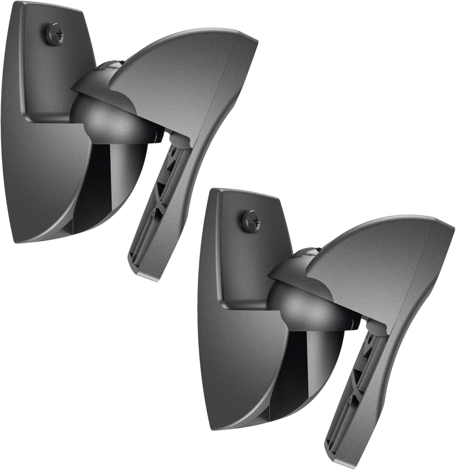 Vogel's VLB 500 Soporte de Pared Universal para Altavoces, Giratorio hasta 180º, Inclinable hasta 20º, Premontado, Máx. 5 kg, Negro (2X)